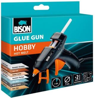 Bison hobby lijmpistool (7mm lijmstick) zwart