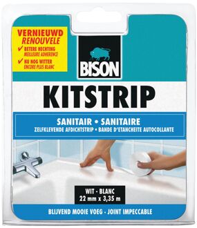 Bison Kitstrip KS - 22 x 3350 mm - Wit