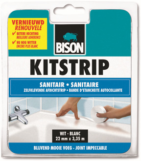 Bison Kitstrip Sanitair - 38 mm x 3,35 m - Wit