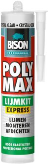 Bison montagekit Polymax transparant 290ml (1st.)