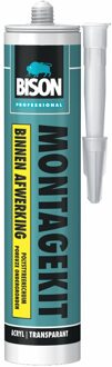 Bison professional binnen afwerking montagekit wit - 310 gram
