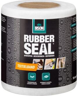 Bison Rubber seal textielband 10 cm x 10 m