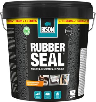 Bison Rubber Seal - Zwart - Waterdicht - 5l