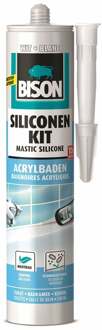 Bison Siliconenkit Acrylbaden Koker - Wit - 310 ml