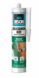 Bison Siliconenkit Bouw Transparant Koker 300 ml