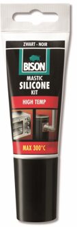 Bison Siliconenkit High Temp Zwart Tube 60 ml