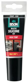 Bison Siliconenkit High Temp Zwart Tube 60 ml