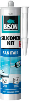 Bison Siliconenkit Sanitair Koker -  Wit - 310 ml