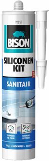 Bison Siliconenkit Sanitair Koker -  Wit - 310 ml
