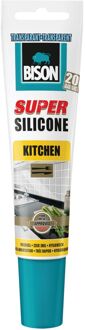 Bison super silicone kitchen transparant - 150 ml.