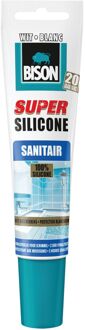 Bison SUPER SILICONENKIT SANITAIR 150 ML WIT