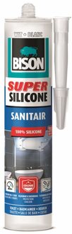Bison Super Siliconenkit Sanitair Koker - Wit - 310 ml