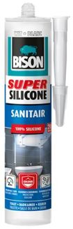 Bison Super Siliconenkit Sanitair Koker - Wit - 310 ml
