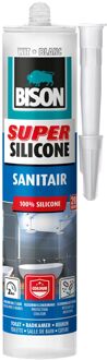 Bison Super Siliconenkit Sanitair Koker - Wit - 310 ml