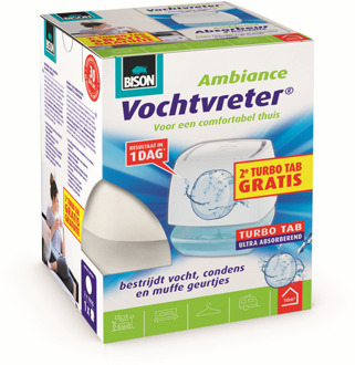 Bison Vochtvreter Ambiance 100G wit + 2e navul