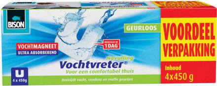 Bison Vochtvreter magneet navul 4x450gr