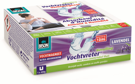 Bison vochtvreter vochtmagneet navulling lavendel