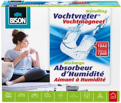 Bison vochtvreter vochtmagneet navulling neutraal