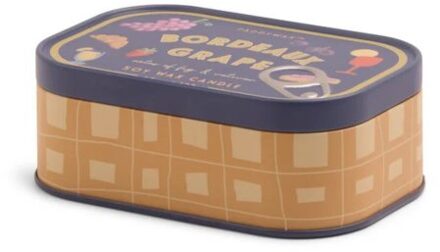 bistro geurkaars blik 128g - bordeaux grape