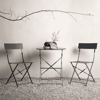 Bistroset 'Charee' kleur Donkergrijs