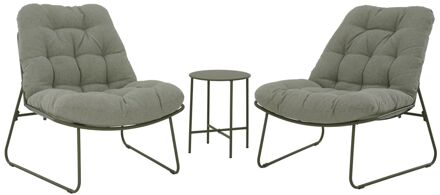 Bistroset - Staal - Groen - 80x102x83cm
