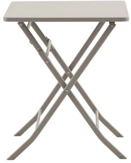 Bistrotafel Stacy - Staal - Taupe - Inklapbaar