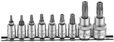 Bit doppenset 5-kant Resistorx TS 9 delig 3095