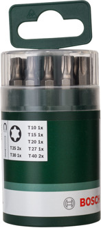 BIT SET 25MM, STANDAARD (10) UH 54/T10/T15/T20/T25/T27/T30/T40