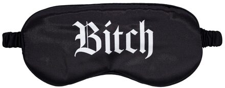 Bitch - Gedrukte Satijnen Masker - Zwart