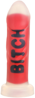 BITCH - Siliconen Dildo - Rood - BITCH - Siliconen Dildo - Rood