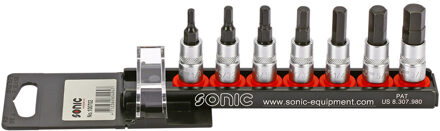 Bitdopset 1/4", inbus (SAE) 7-dlg. op rail 100702