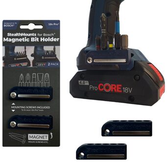 Bithouder voor Bosch 18v | Blauw | 2 Stuks - BH-BO-BLU-2