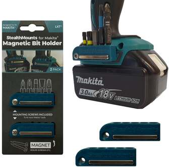 Bithouder voor Makita | Blauw | 2 stuks - BH-MK-BLU-2