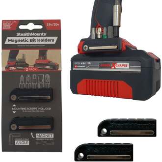 Bithouder voor Ozito/Einhell/Bauer | Zwart | 2 stuks - BH-EOB-BLK-2