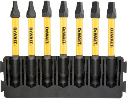 Bitset | Houder + IMPACT Torsion | 57 mm | SQ1 x2, SQ2 x3, SQ3 x2 - DT70824-QZ