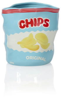 Bitten Chips Ceramic Bag snackschaaltje of bloempot Multicolor