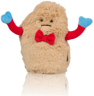 Bitten heatable Grumpy Hot Potato warmtekussen Bruin