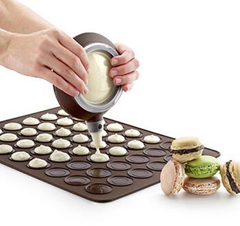 Bitterkoekje Kit Macaron Siliconen Mat Non-stick Bakvorm Set Capaciteit Macaron Pot Taart Decoreren Leveringen Keuken Accessoires