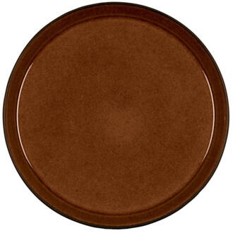 Bitz Dinerbord Zwart Amber Ø 27 Cm Bruin