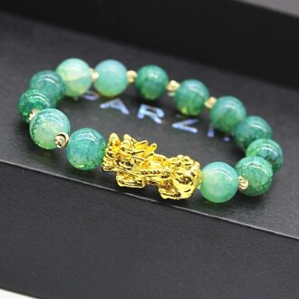 Bixie Armband Chinese Goede Lucky Charm Feng Shui Pi Yao Rijkdom Geluk Armbanden Sieraden Lucky Unisex Armbanden groen armband
