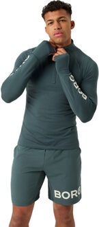 Björn Borg 1/2 Zip Midlayer donkergrijs - XL