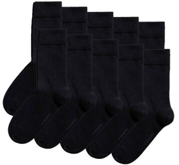 Björn Borg 10 stuks Essential Long Socks * Actie * Zwart,Versch.kleure/Patroon - Maat 36/40,Maat 41/45