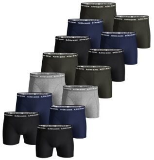 Björn Borg 14 stuks Essential Boxer Shorts Sammy Solid * Actie * Versch.kleure/Patroon - Small