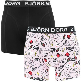 Björn Borg 2-pack Sammy XOXO - zwart