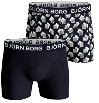 Björn Borg 2 stuks Core Boxer Groen,Versch.kleure/Patroon,Blauw,Zwart,Wit - Small,Medium,Large,X-Large