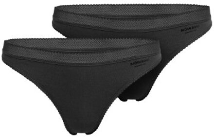 Björn Borg 2 stuks Core Thong * Actie * Zwart - Small,Medium,Large,X-Large
