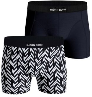 Björn Borg 2 stuks Premium Cotton Stretch Boxer 2354 * Actie * Versch.kleure/Patroon,Blauw,Groen,Zwart - Small,Medium,Large,X-Large,XX-Large