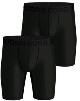 Björn Borg 2 stuks Sports Lightweight Long Leg Boxers * Actie * Zwart - Small,Medium,X-Large