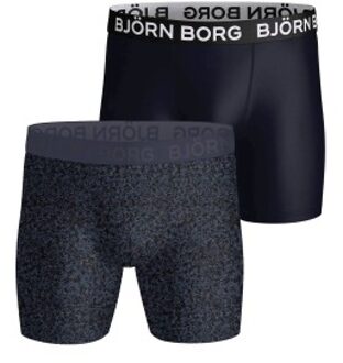 Björn Borg 2 stuks Sports Microfiber Stretch Boxers * Actie * Versch.kleure/Patroon,Groen - Medium,Large,X-Large,XX-Large
