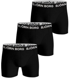 Björn Borg 3 stuks Bamboo Cotton Blend Boxers * Actie * Zwart - Small,Medium,Large,X-Large,XX-Large